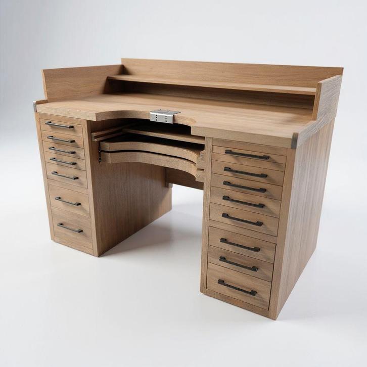 Edelsmid werkbanken, stavelij, Huis en Inrichting, Bureaus, Nieuw, Bureau, Ophalen of Verzenden