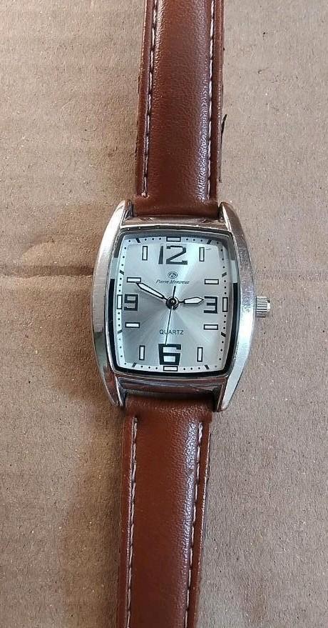 dames horloge Pierre Montreux type SR626SW bruin lerenbandje, Sieraden, Tassen en Uiterlijk, Horloges | Dames, Gebruikt, Polshorloge