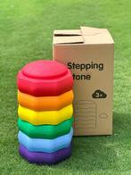 Set 6 stapelstenen - Regenboog kleuren/ Balansstenen, Kinderen en Baby's, Speelgoed | Bouwstenen, Nieuw, Ophalen of Verzenden