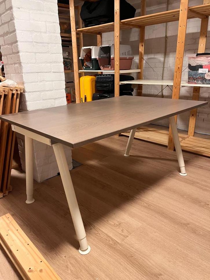 IKEA Galant Bureau 80x120 - In hoogte verstelbaar, Huis en Inrichting, Bureaus, Gebruikt, Bureau, In hoogte verstelbaar, Ophalen