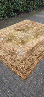 Prachtig mega groot XXL vintage groen Perzisch tapijt!, Perzisch, 200 cm of meer, Ophalen of Verzenden, Zo goed als nieuw