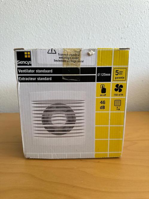 Sencys Basic Ø125 mm met trekkoord, Doe-het-zelf en Verbouw, Ventilatie en Afzuiging, Nieuw, Ventilator en Afzuiger, Ophalen of Verzenden