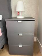 2 Nolte Nachtkastjes - Antraciet, Huis en Inrichting, Slaapkamer | Bedden, Ophalen, Overige materialen, Gebruikt, Tweepersoons