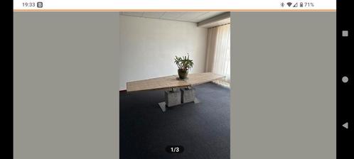 Tafel Uniek Design 8/12 pers. lang exclusief werk kunstenaar, Huis en Inrichting, Tafels | Eettafels, Zo goed als nieuw, 100 tot 150 cm