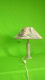 Vintage Ceramic Table Lamp | Green | Floral Shade, Overige materialen, Verzenden, Zo goed als nieuw, Minder dan 50 cm