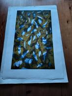 Abstracte kunstprint 'Gestern', Antiek en Kunst, Kunst | Etsen en Gravures, Ophalen of Verzenden