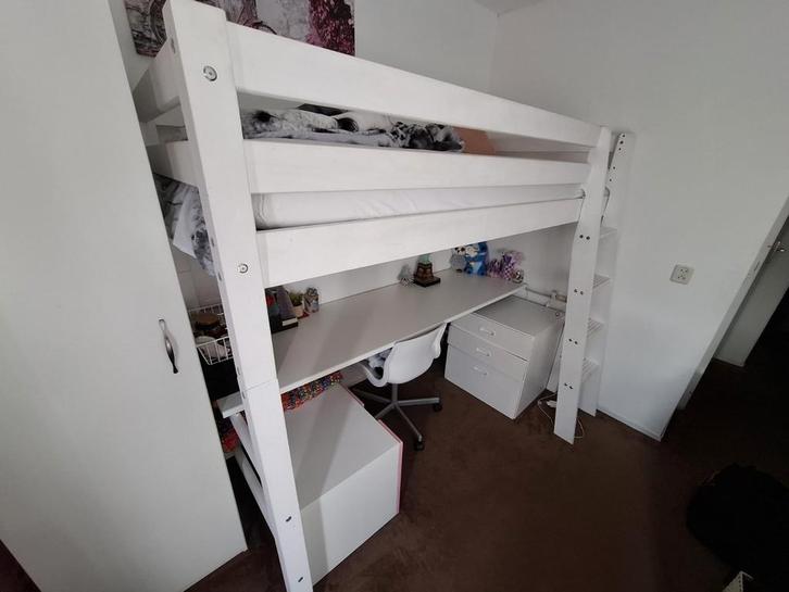 3 in 1 (half) hoogslaper, Kinderen en Baby's, Kinderkamer | Stapelbedden en Hoogslapers, Gebruikt, Hoogslaper, Ophalen