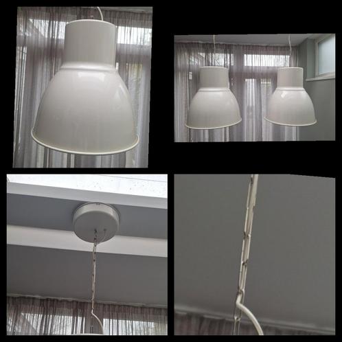 2 stuks Ikea Hektar, Huis en Inrichting, Lampen | Lampenkappen, Zo goed als nieuw, 25 tot 50 cm, Rond, Ophalen