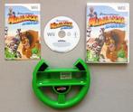 Madagascar Kartz + stuurtje voor de Nintendo Wii Compleet, 1 speler, Racen en Vliegen, Ophalen of Verzenden, Zo goed als nieuw
