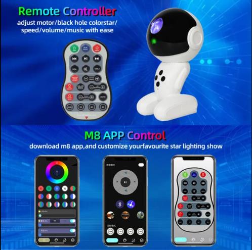 Robot Projector 14 Kleuren Bluetooth Speaker - Westlight, Muziek en Instrumenten, Licht en Laser, Nieuw, Discobol, Geluidgestuurd
