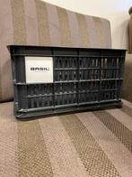 Zwarte fiets mand/krat, Fietsen en Brommers, Ophalen, Gebruikt, Fietskrat, Stuurbevestiging