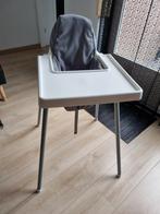Nette wit/grijze kinderstoel met blad van ikea, Ophalen, Zo goed als nieuw, Overige typen