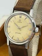 Omega Seamaster Vintage Cal.520, Leer, Staal, Polshorloge, Ophalen of Verzenden