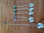 Lepeltjes lepels (ver)zilver(d)?? Met edelstenen, Antiek en Kunst, Antiek | Bestek, Ophalen of Verzenden