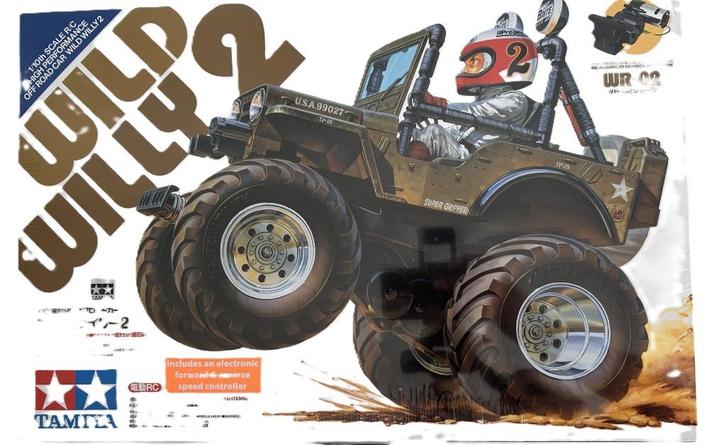 Tamiya 58242 1/10 RC Wild Willy 2000, Hobby en Vrije tijd, Modelbouw | Radiografisch | Auto's, Nieuw, Auto offroad, Elektro, Schaal 1:10