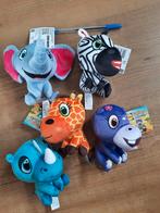 5 Mini Safari Knuffels - Lidl - Nieuw, Ophalen of Verzenden, Nieuw, Overige typen