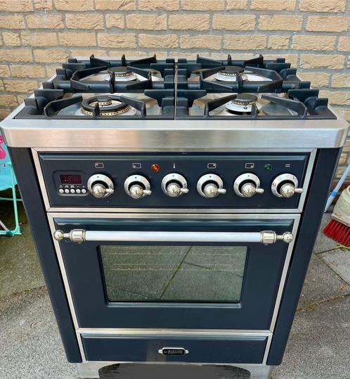 Luxe Boretti gasfornuis 70cm breed, Witgoed en Apparatuur, Fornuizen, Gebruikt, Vrijstaand, Gas, 4 kookzones, 90 tot 95 cm, 60 cm of meer