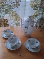 Porseleinen  art deco koffiekan/theepot met kop en s hotels, Antiek en Kunst, Antiek | Servies compleet, Ophalen of Verzenden