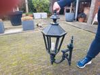 Grote gietijzeren buitenlamp, Tuin en Terras, Buitenverlichting, Gebruikt, Wandlamp, Ophalen of Verzenden, Netvoeding