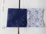 Prachtige folklore stof in blauw/wit, Hobby en Vrije tijd, Stoffen en Lappen, Ophalen of Verzenden, Nieuw, Blauw, Katoen