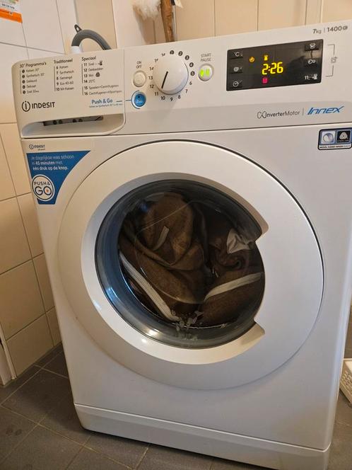 Wasmachine Indesit, Witgoed en Apparatuur, Wasmachines, Zo goed als nieuw, Voorlader, 6 tot 8 kg, 1200 tot 1600 toeren, Energieklasse A of zuiniger