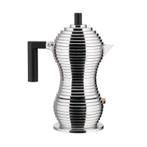 Alessi Pulcina Percolator 3-kops - Nieuw, zonder doos, Afneembaar waterreservoir, Espresso apparaat, Nieuw, Gemalen koffie