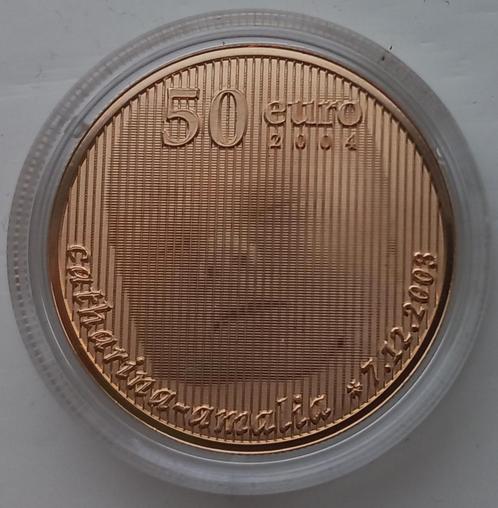 Gouden 50 euro geboortemunt prinses Amalia 2004, Postzegels en Munten, Munten | Nederland, Euro's, Koningin Beatrix, Goud, Ophalen of Verzenden