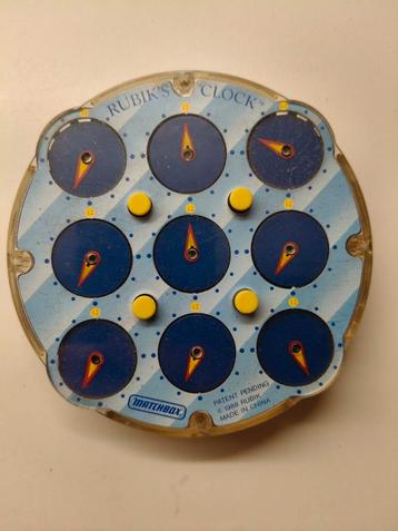 Rubik's Clock Puzzel van Matchbox uit 1988 beschikbaar voor biedingen