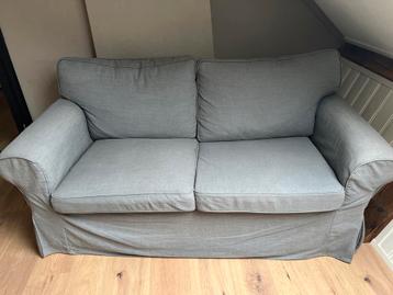 Grijze Ikea ektorp bank bankstel tweezitsbank wasbare hoezen beschikbaar voor biedingen