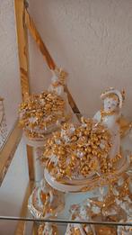 Capodimonte Porselein 2 vrouwen met Bladgoud & Swarovski, Antiek en Kunst, Antiek | Porselein, Ophalen