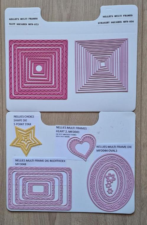 Tk SET van 6 stans sets van Nellie Snellen voor 10 EURO!!, Hobby en Vrije tijd, Kaarten | Zelf maken, Gebruikt, Pons of Mal, Overige thema's