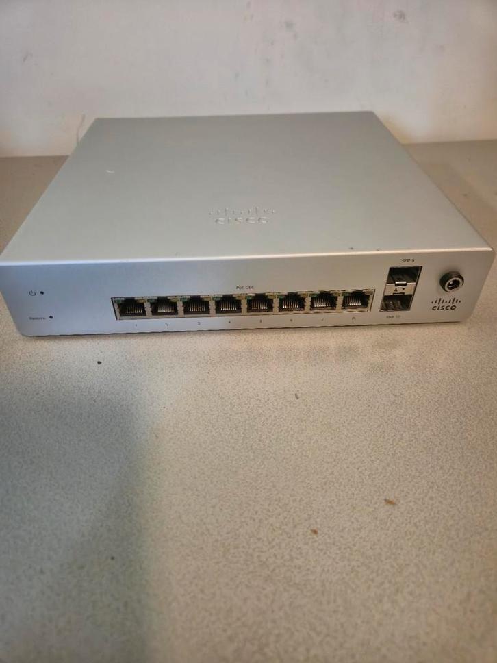 Cisco Meraki 8P audiofiele netwerkswitch, Audio, Tv en Foto, Mediaspelers, Ophalen of Verzenden