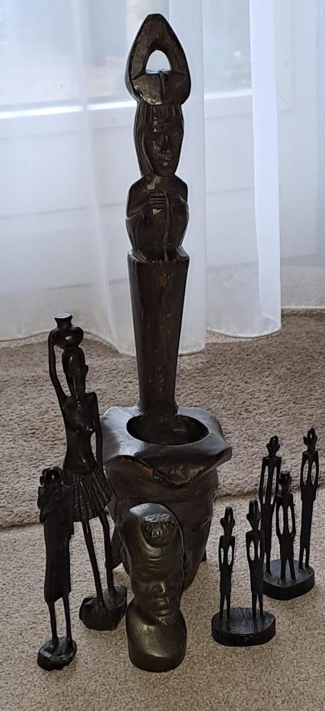 Afrikaanse houten beelden. Prijs voor alles samen, Antiek en Kunst, Kunst | Niet-Westerse kunst, Verzenden