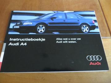 Instructieboek Audi A4, A4 1.8T, A4 V6 +diesels 1995 beschikbaar voor biedingen