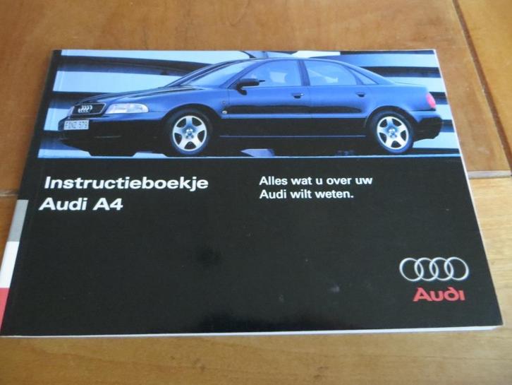 Instructieboek Audi A4, A4 1.8T, A4 V6 +diesels 1995, Auto diversen, Handleidingen en Instructieboekjes, Ophalen of Verzenden