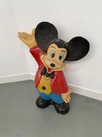 Disney Mickey Mouse in massief hout, Verzamelen, Ophalen, Mickey Mouse, Zo goed als nieuw, Beeldje of Figuurtje