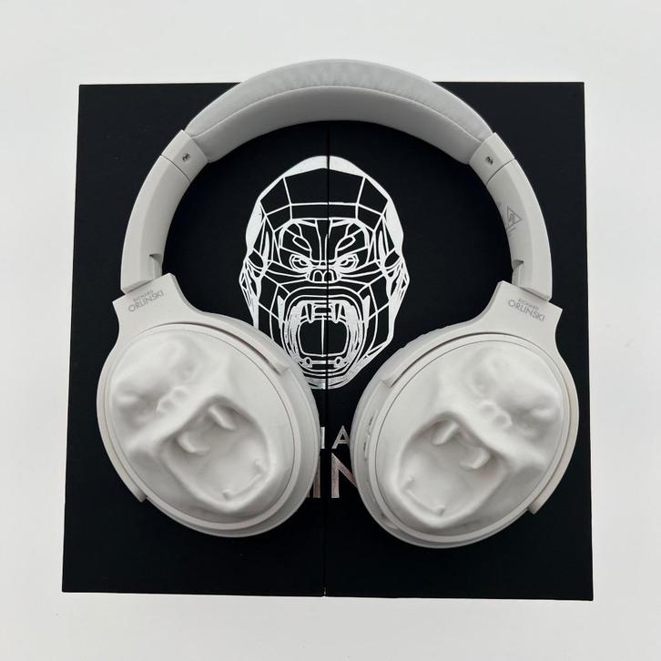 Richard Orlinski (1966) - Headphones King Kong - White, Audio, Tv en Foto, Koptelefoons, Nieuw, Op oor (supra aural), Overige merken