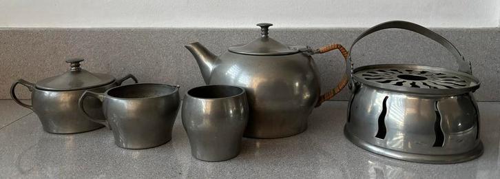 Gero tinnen theeservies, Antiek en Kunst, Antiek | Tin, Ophalen of Verzenden