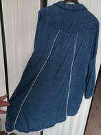 Bella dahl tuniek L-xl lyocell boho franje blouse Ibiza, Blauw, Maat 42/44 (L), Ophalen of Verzenden, Zo goed als nieuw