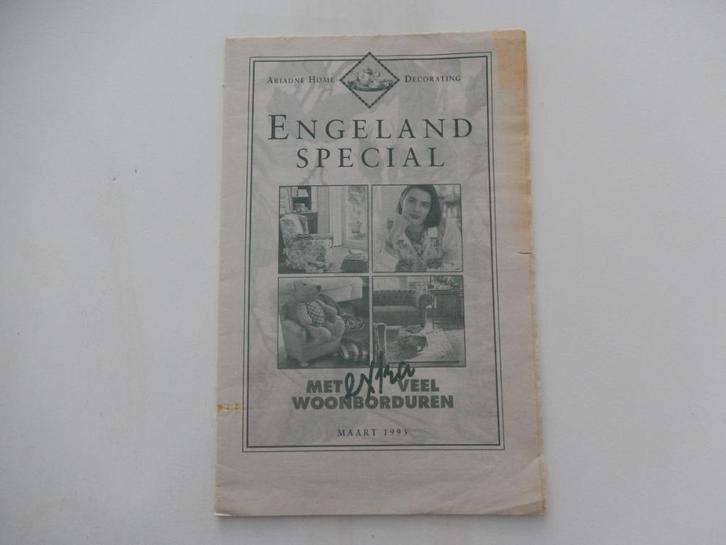 * Ariadne Engeland special woon borduren maart 1993 *, Hobby en Vrije tijd, Borduren en Borduurmachines, Nieuw, Patroon, Handborduren