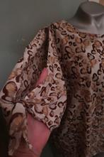 Norah mooie blouse creme bruin met open mouw 44, Bruin, Verzenden, Maat 42/44 (L), Zo goed als nieuw