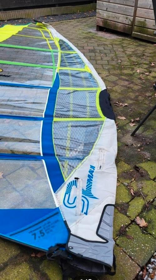 S2 mauisails venom 7.5 2022., Watersport en Boten, Windsurfen, Gebruikt, Zeil, Minder dan 250 cm, Met draagtas, 7 m² of meer, Ophalen