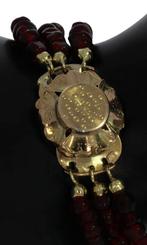 Granaat antieke armband fraai 14k gouden slot dames, Sieraden, Tassen en Uiterlijk, Antieke sieraden, Verzenden, Goud, Armband