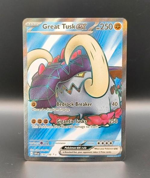 Great Tusk ex SVI 230, Hobby en Vrije tijd, Verzamelkaartspellen | Pokémon, Zo goed als nieuw, Meerdere kaarten, Ophalen of Verzenden