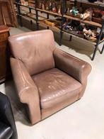 Lederen fauteuil vintage retro, Huis en Inrichting, Fauteuils, Ophalen, X, Zo goed als nieuw, X