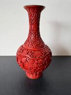 Chinese cinnebar lakvaas 16 cm, Verzenden