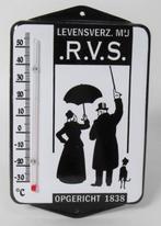 RVS levensverzekering emaillen reclame thermometer en andere
