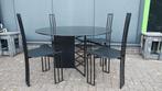 Complete eethoek tafel met 4 stoelen Italiaans design, Huis en Inrichting, 4 tot 6 stoelen, Gebruikt, Ophalen of Verzenden