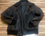 Lederen piloten jas, maat 52 zo goed als nieuw, Kleding | Heren, Ophalen of Verzenden, Zo goed als nieuw, Maat 52/54 (L), Bruin