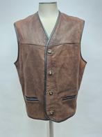Leren Trachten vest maat 52 top! voor de winter., Ophalen, Zo goed als nieuw, Maat 52/54 (L), Bruin